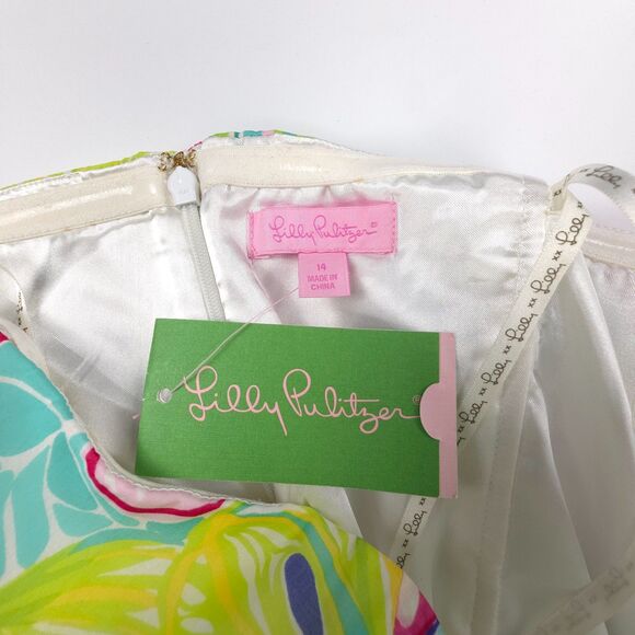 NWT Lilly Pulitzer Claudie Halter Maxi Dress Schooner Blue Silk Boho Resort 14 - Picture 11 of 11